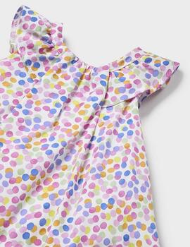 Vestido Mayoral Estampado Saten Juicy Para Bebè