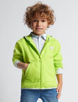 Sudadera Mayoral Canguro Verde Fluor Para Niño