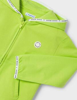 Sudadera Mayoral Canguro Verde Fluor Para Niño