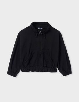 Sudadera Mayoral Canguro Negro Para Niña