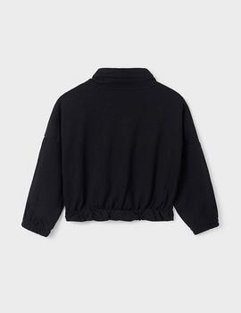 Sudadera Mayoral Canguro Negro Para Niña