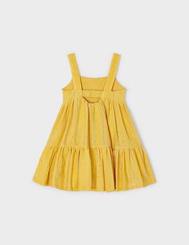 Vestido Mayoral Tirantes Amarillo Para Niña