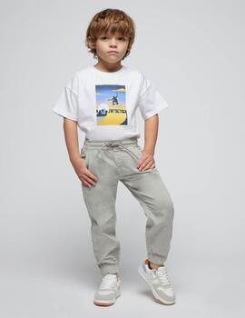 Camiseta Mayoral Sketer Blanca Para Niño