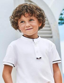 Polo Mayoral M/C Cuello Mao Para Niño