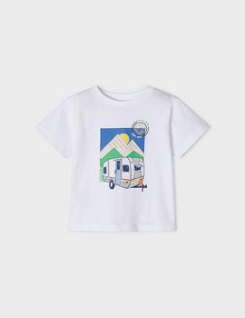 Camiseta Mayoral Life Blanco Para Niño