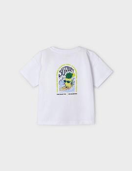 Camiseta Mayoral Piña Blanca Para Niño