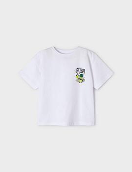 Camiseta Mayoral Piña Blanca Para Niño