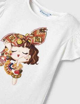 Camiseta Mayoral Niña Crudo Para Niña