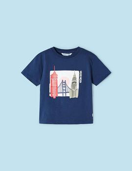 Camiseta Mayoral Grafica Indigo Para Niño