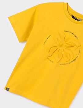Camiseta Mayoral Embossed Amarilla Para Niño