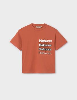 Camiseta Mayoral Letras Naranja Para Niño