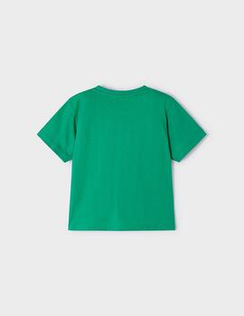 Camiseta Mayoral Básica Verde Para Niño