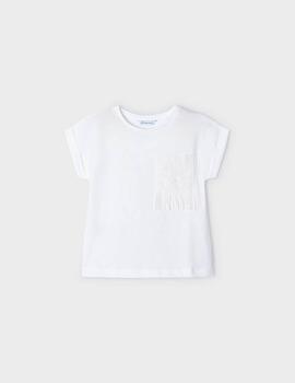 Camiseta Mayoral Bolsillo Flecos Para Niña
