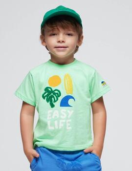 Camiseta Mayoral Palmeras Verde Para Niño