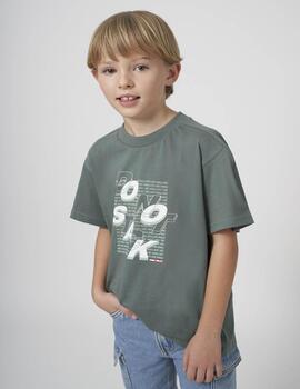 Camiseta mayoral Letras Verde Para Niño