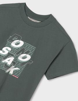 Camiseta mayoral Letras Verde Para Niño