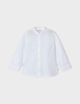 Camisa Mayoral Cuello Mao Blanco Para Niño