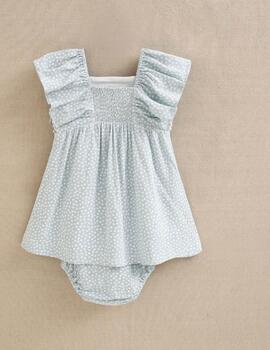 Vestido Dadati Azul Para Bebé