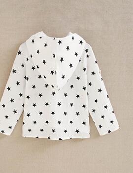 Camisa Dadati Estrellas Blanca Para Niño