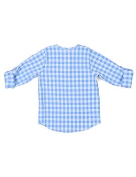 Camisa Popys Cuadritois Azul Pasra NIño