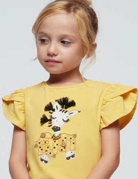 Camiseta Mayoral Gifara Amarillo Para Niño