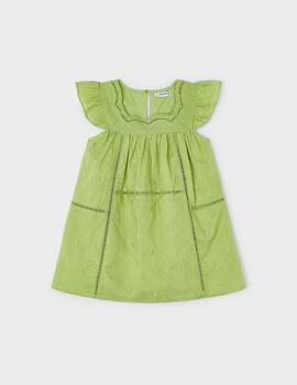 Vestido Mayoral Bordado Manzana Para Niña