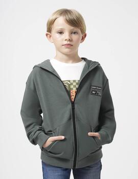 Sudadera Mayoral Capucha Verde Para Niño