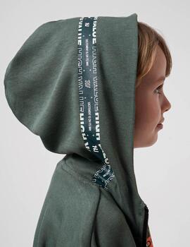 Sudadera Mayoral Capucha Verde Para Niño