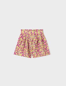 Falda Pantalon Mayoral Flores Pistacho Para Niña