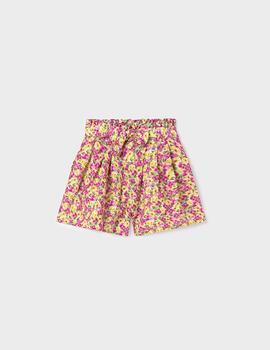 Falda Pantalon Mayoral Flores Pistacho Para Niña