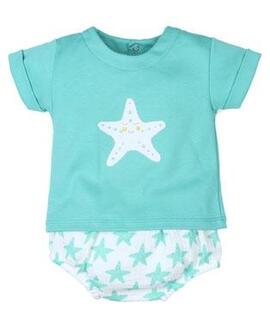 Conjunto Popys Estrella Verde Para Bebé