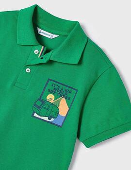 Polo Mayoral Carabana Verde Para Niño