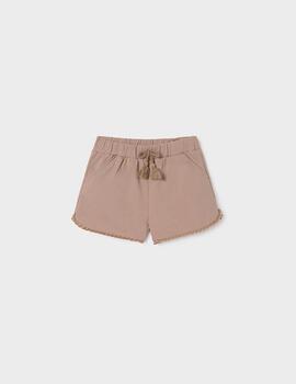 Short Mayoral Algodón Camel Para Niña