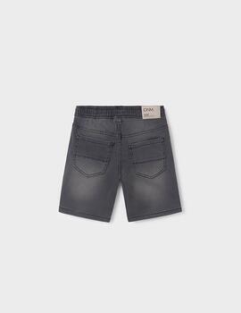 Bermuda Mayoral Denim Joger Gris Para Niño