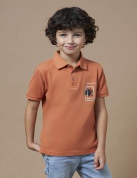 Polo Mayoral Palmera Naranja Para Niño