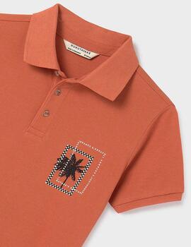 Polo Mayoral Palmera Naranja Para Niño