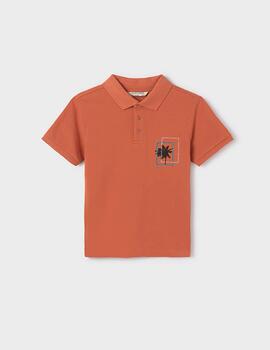 Polo Mayoral Palmera Naranja Para Niño