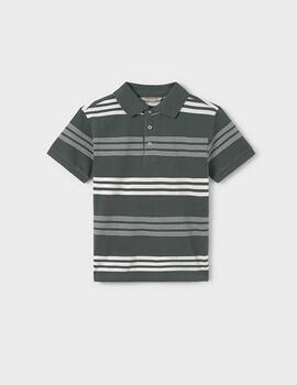 Polo Mayoral Rayas Verde Para Niño