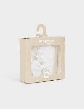 Set De Diadema Mayoral y Pinza Blanco