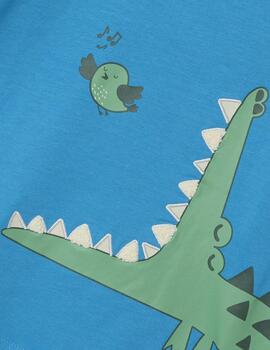 Camiseta Name It Croco Azul Para Niño