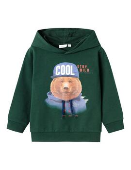 Sudadera Name it Laberar Verde Para Niño