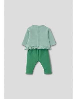 Conj.Strret Monkey Verde Para Bebé