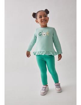 Conj.Strret Monkey Verde Para Bebé
