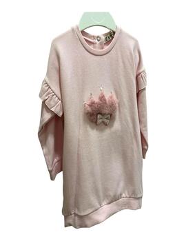 Vestido EMC Corona Rosa Para Bebé