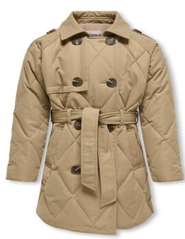 Gabardina Only Camel Para  Niña