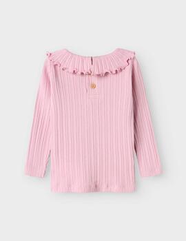 Camiseta Name it Manga Cuellos Rosa Para Niña