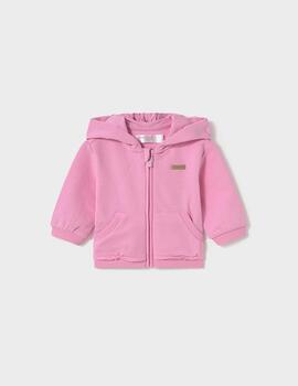 Sudadera Mayoral Capucha Rosa Para Bebé