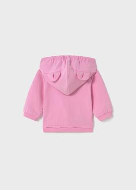 Sudadera Mayoral Capucha Rosa Para Bebé