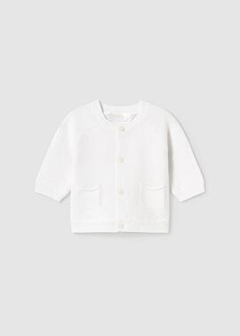 Chaqueta Mayoral Básica Blanca Para Bebé