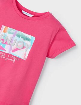 Camiseta Mayoral Enjoy Rosa Para Niña